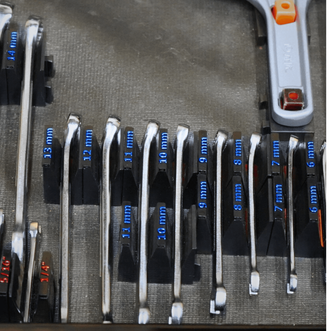 Spanner Size Labels - Metric (2.0) - ToolBox Widget UK