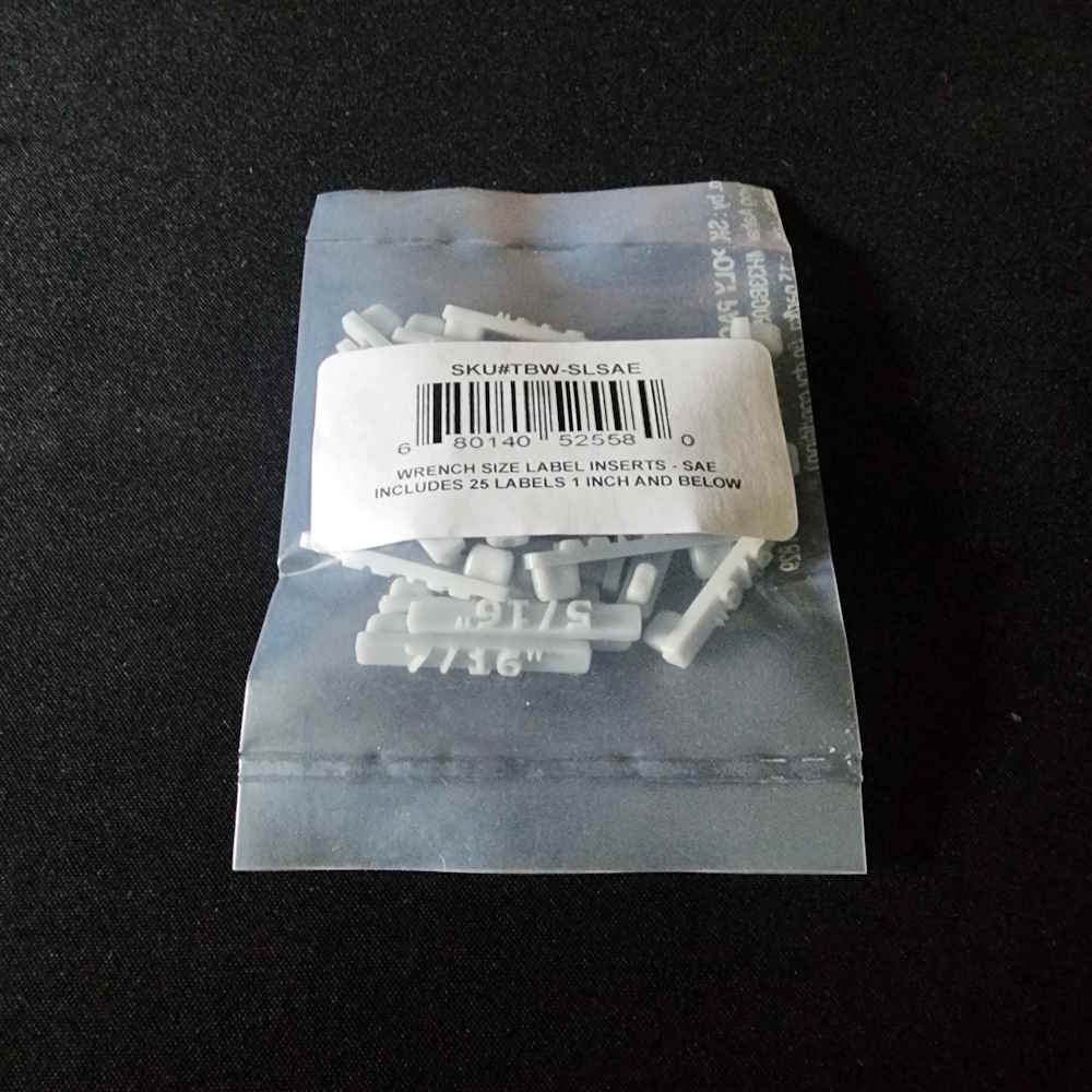 Spanner Size Labels - SAE (2.0) - ToolBox Widget UK