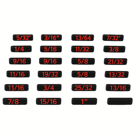 Spanner Size Labels - SAE (2.0) - ToolBox Widget UK