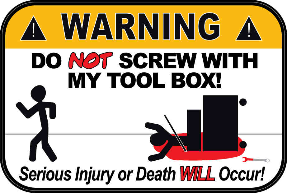 Warning! Do Not Screw! - ToolBox Widget UK