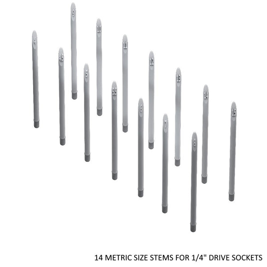 1/4" Socket Stems - Metric - ToolBox Widget UK