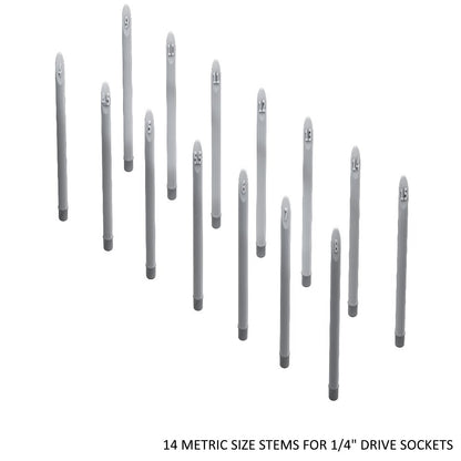 1/4" Socket Stems - Metric - ToolBox Widget UK