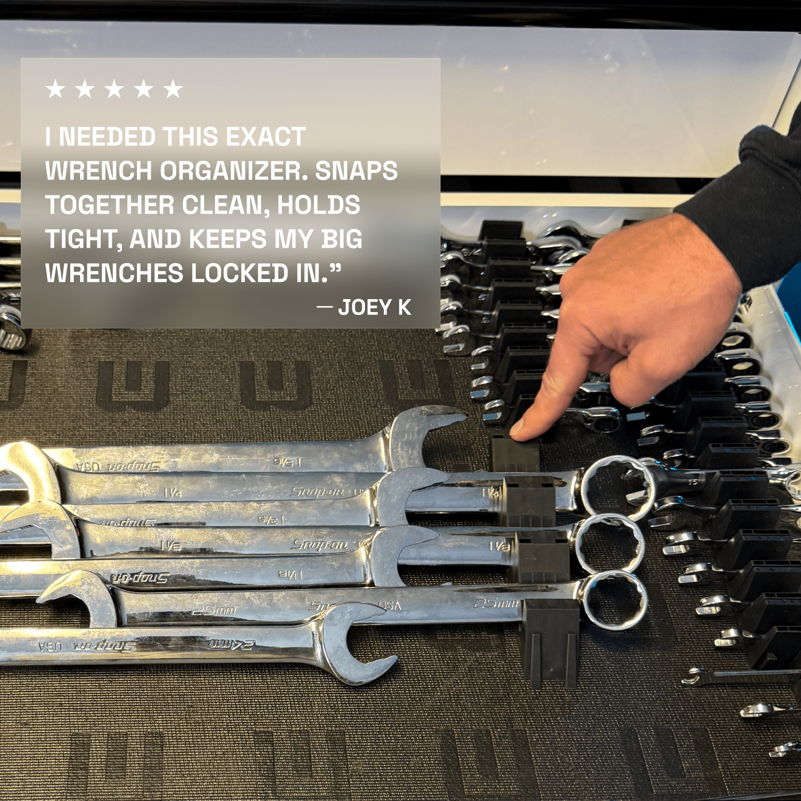 Large Wrench Organizers - Angled - ToolBox Widget UK