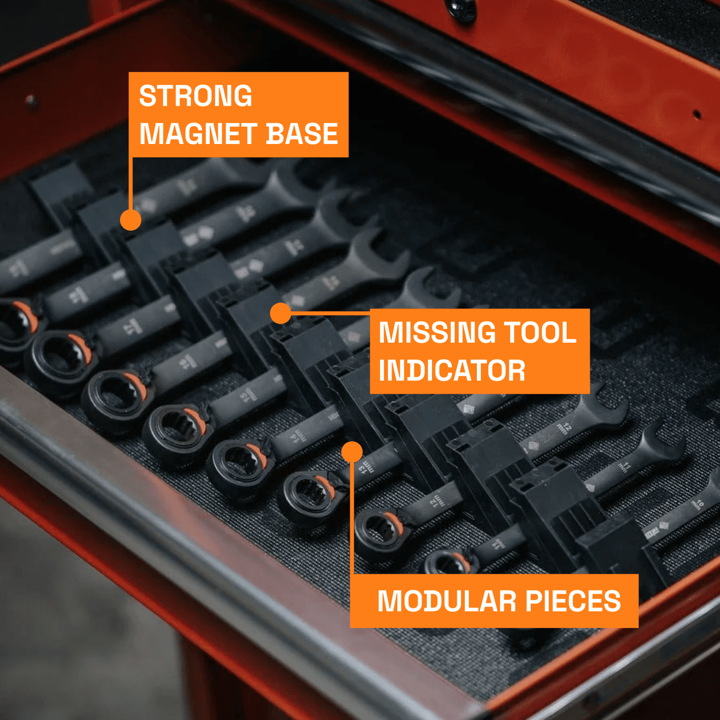 Large Wrench Organizers - Angled - ToolBox Widget UK