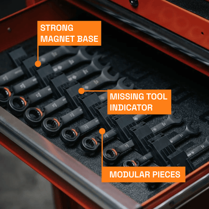 Large Wrench Organizers - Angled - ToolBox Widget UK