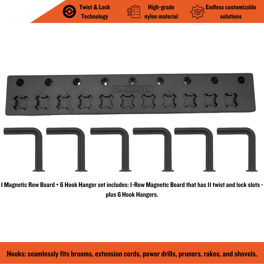 Magnetic Hook Vertical Hangers - ToolBox Widget UK