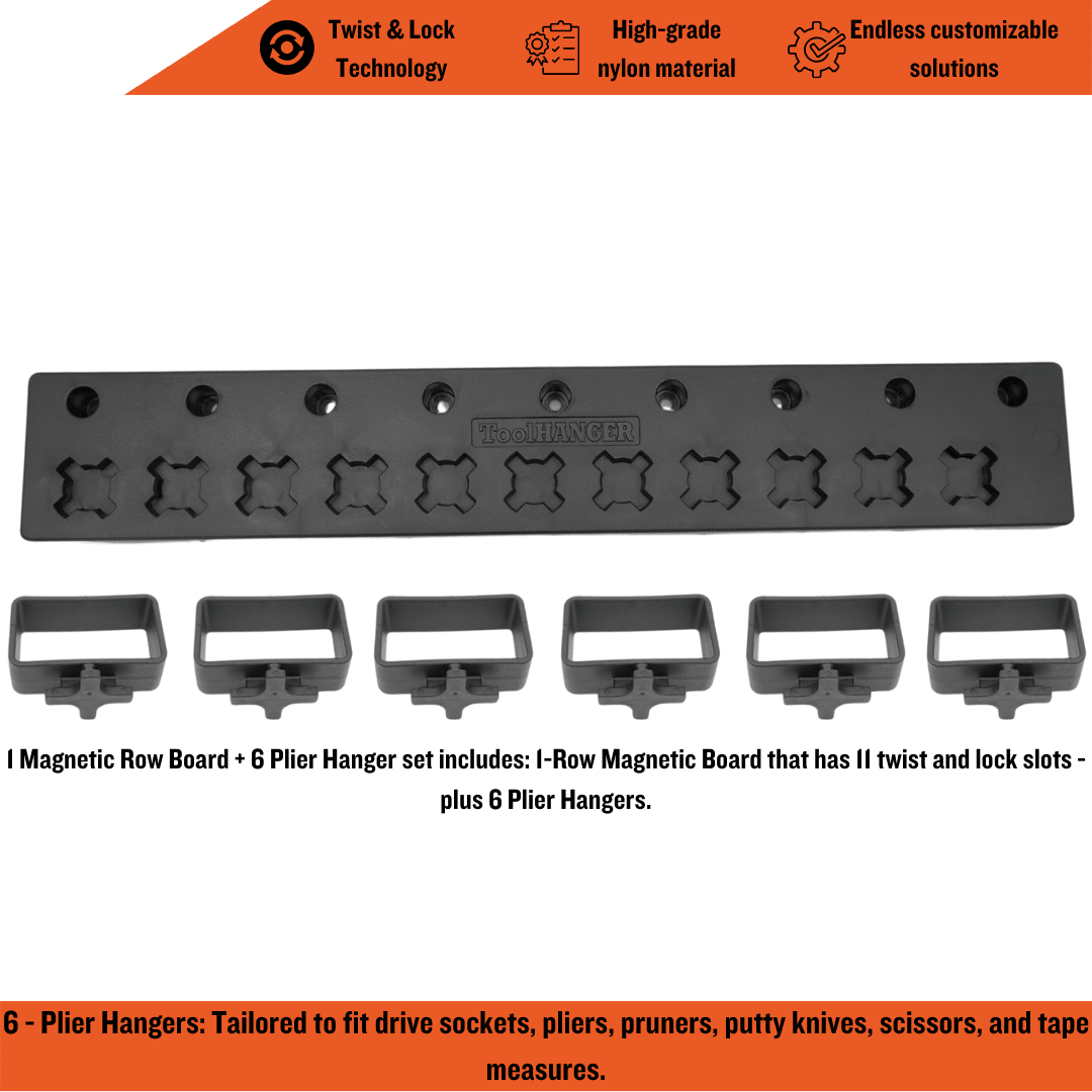 Magnetic Plier Vertical Hangers - ToolBox Widget UK