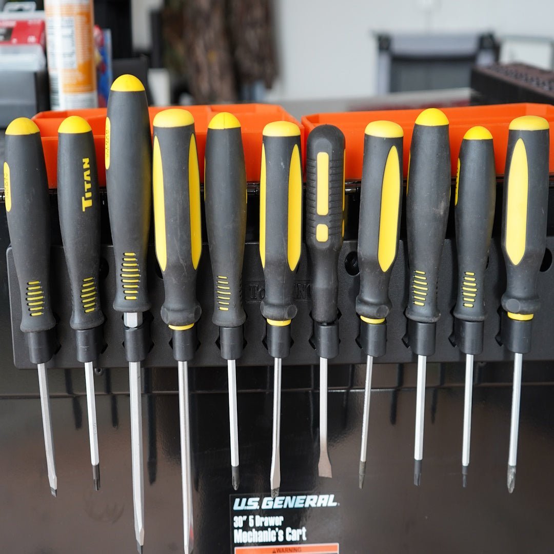 Magnetic Screwdriver Vertical Hangers - ToolBox Widget UK