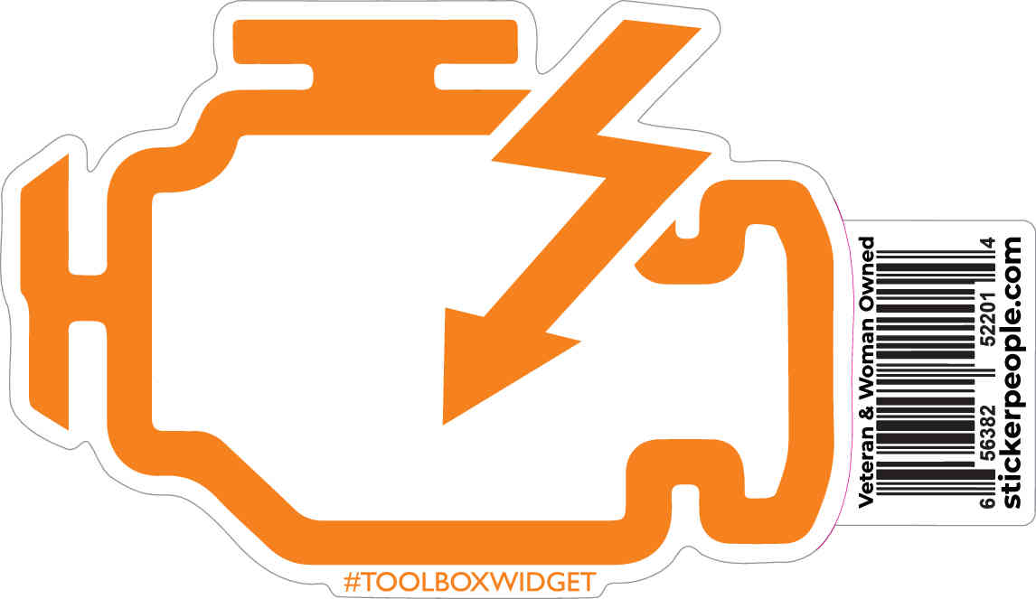 Orange Check Engine Symbol - ToolBox Widget UK