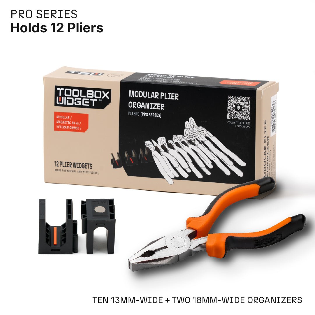 Magnetic Plier & Screwdriver Organizer Rack – Holds 10 Tools, Hand Tool Tray