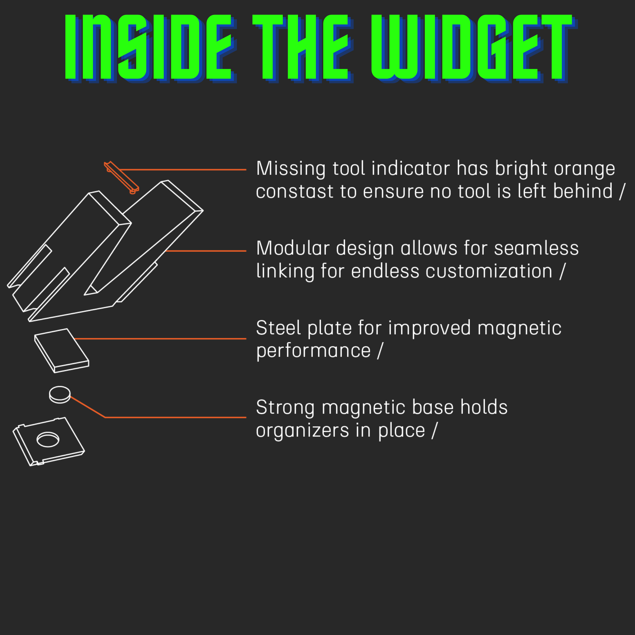 Spanner Organizers - Large [PRO] - ToolBox Widget UK