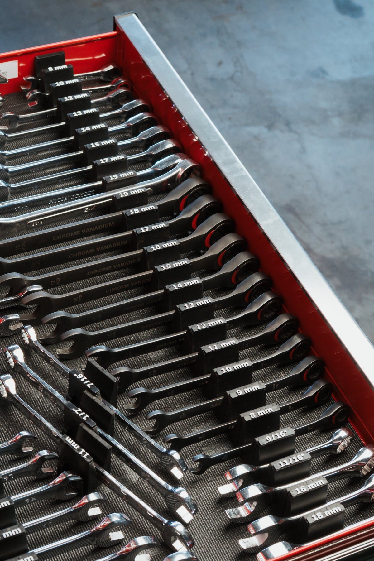 Spanner Size Labels - Metric - ToolBox Widget UK