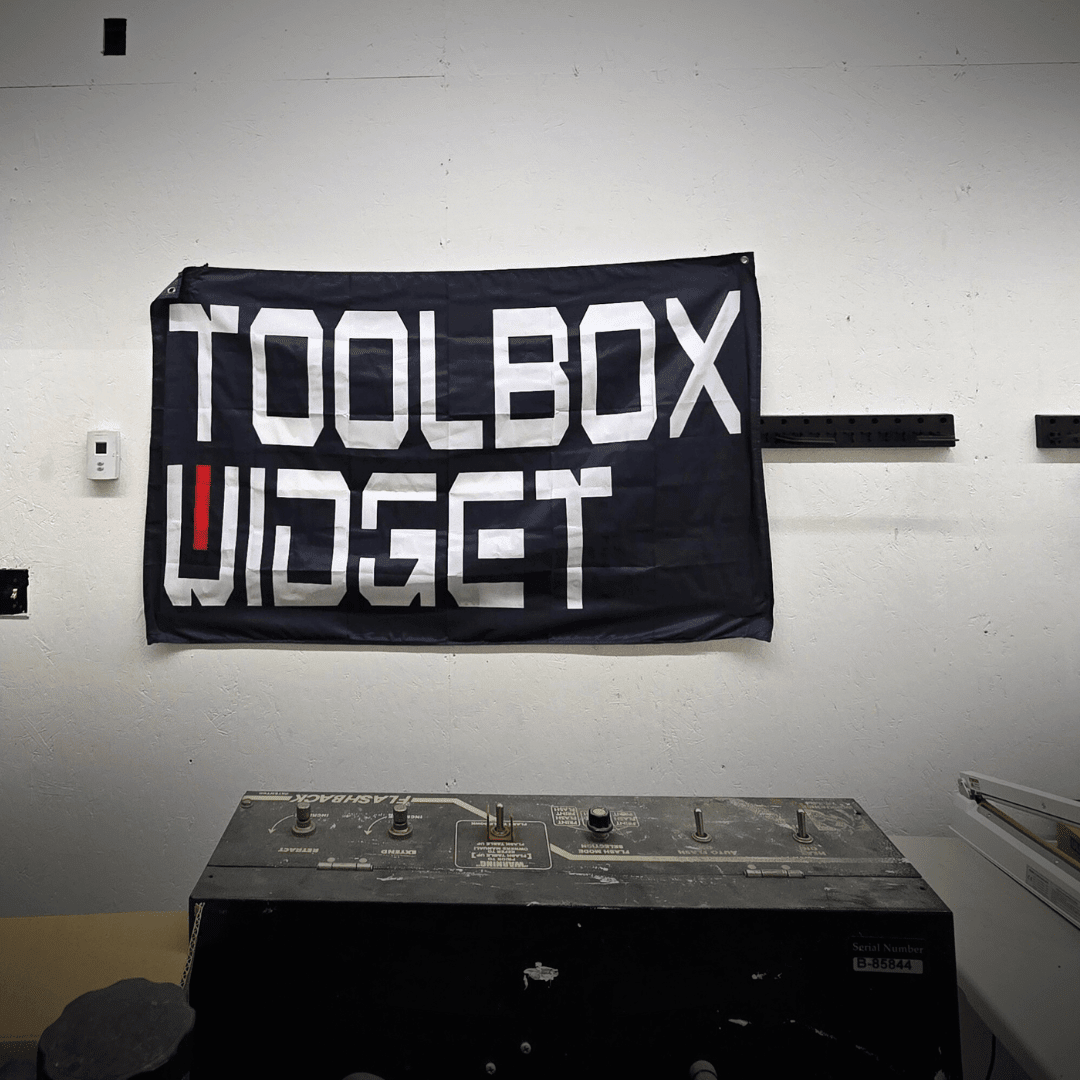 Toolbox Widget Shop Banner (3' x 5') - ToolBox Widget UK