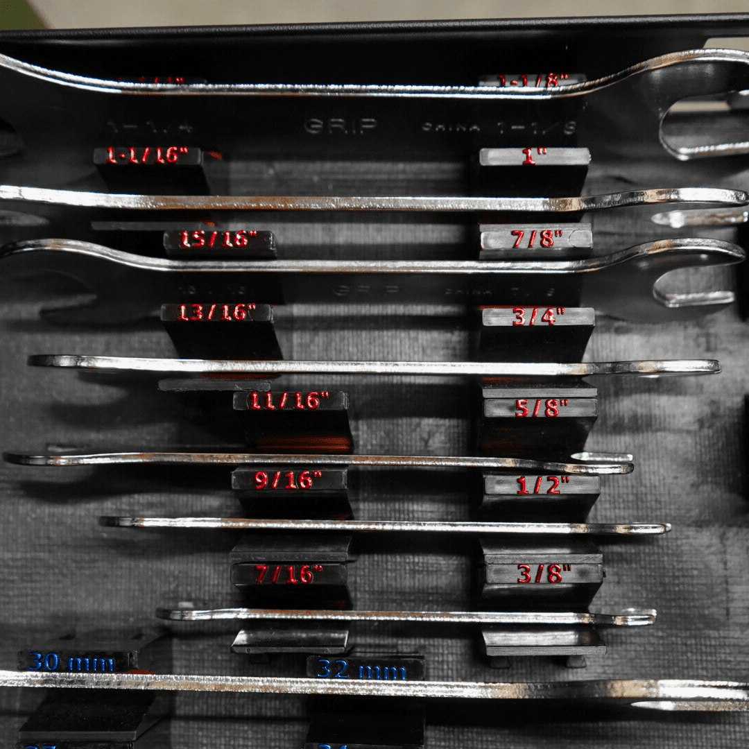 Wrench Size Labels - Metric - ToolBox Widget UK