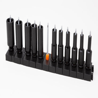 1/4" Socket Stems - Metric - Toolbox Widget UK Socket Organizer, Socket Organization, Toolbox Widget, Tool Box Widget,  Tool Organization, Socket Holder, Socket Tray