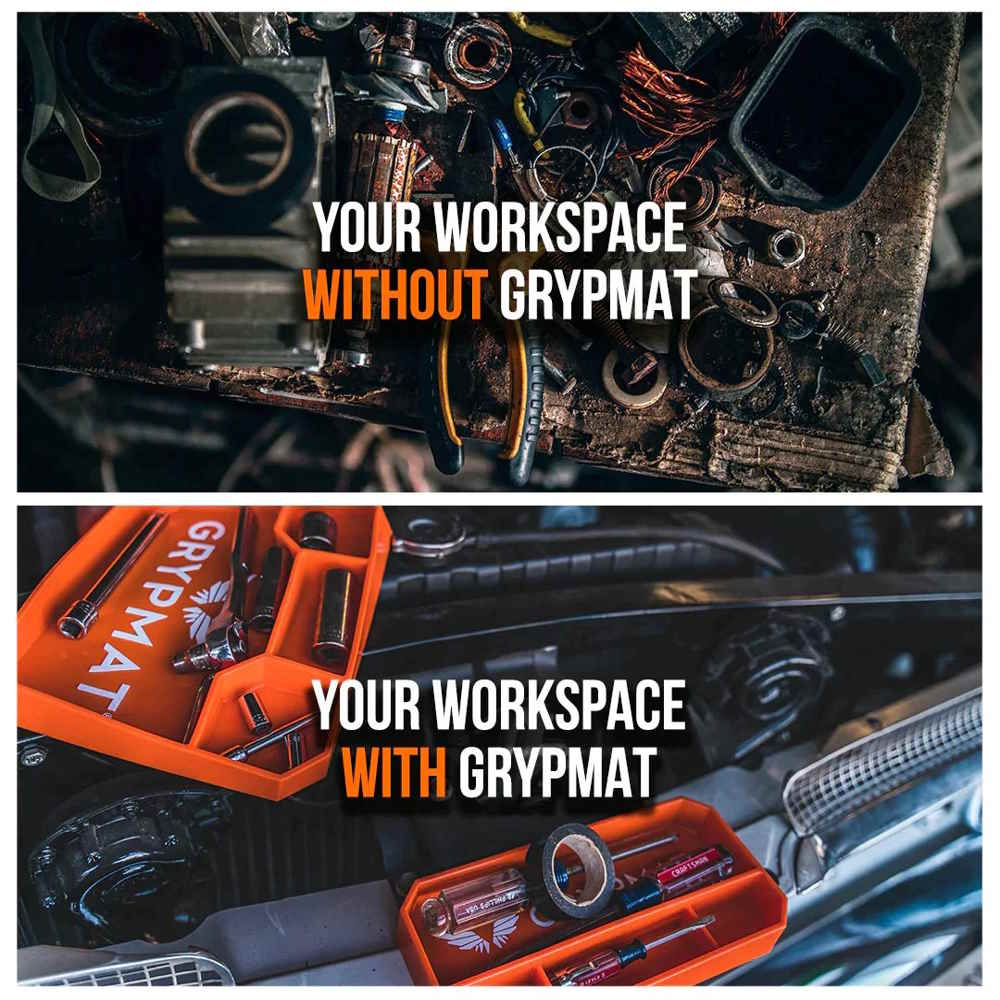 Grypmat Plus - TRIO - Toolbox Widget UK, Grypmat, Grip mat, Tool Mat, Toolbox Widget, Tool Box Widget, Non-slip, Tool caddy, Tool tote