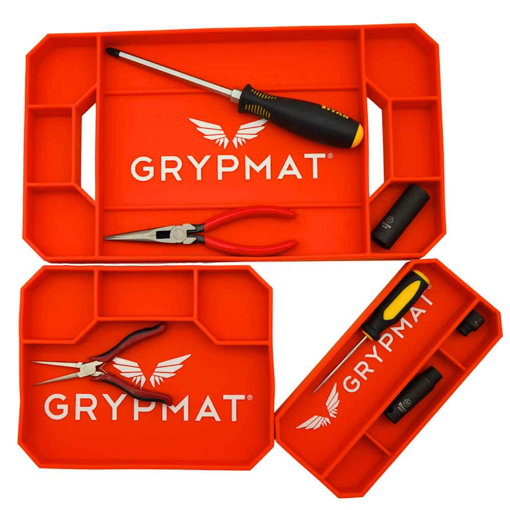 Grypmat Plus - TRIO - Toolbox Widget UK, Grypmat, Grip mat, Tool Mat, Toolbox Widget, Tool Box Widget, Non-slip, Tool caddy, Tool tote